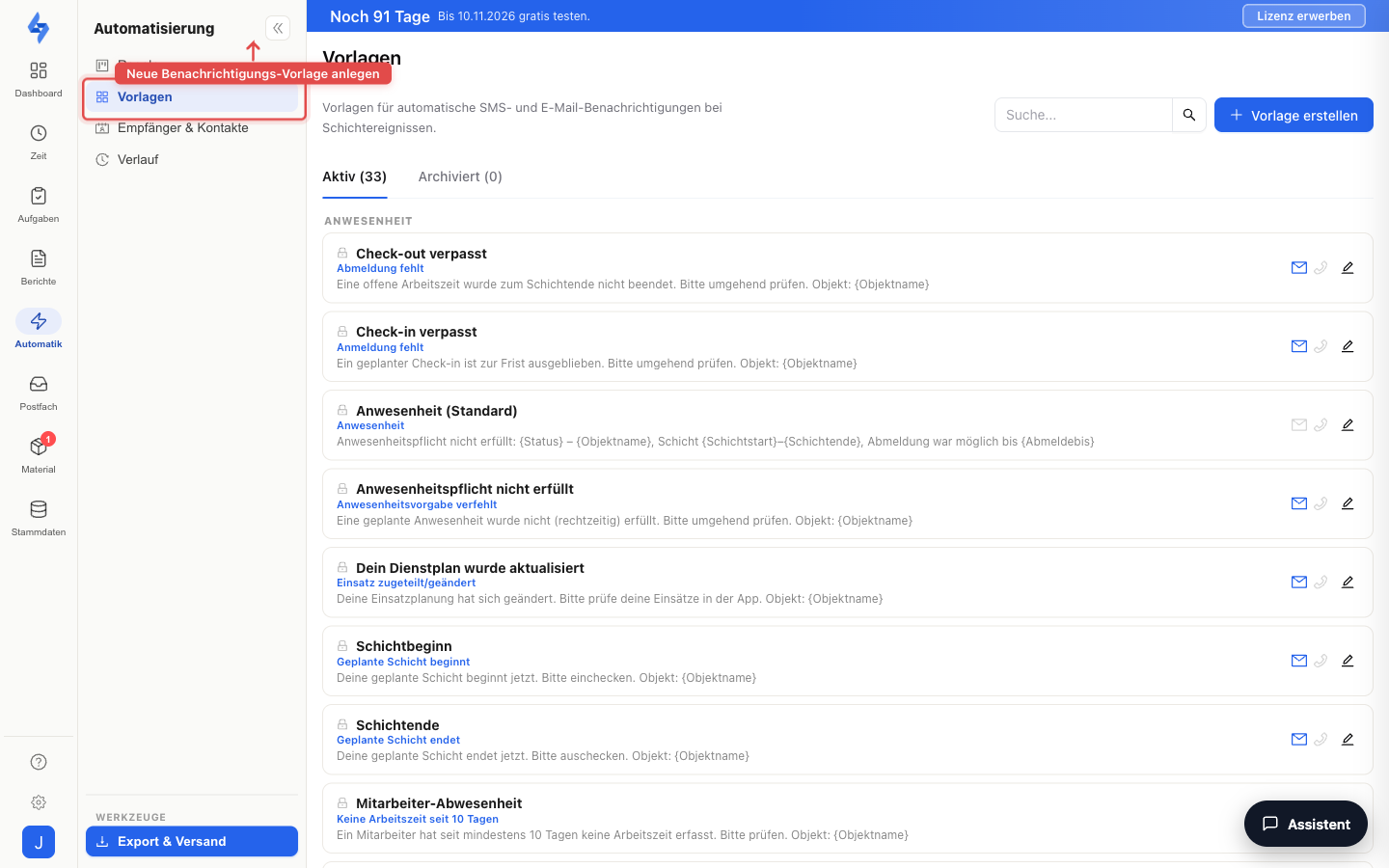 Funktionsübersicht
