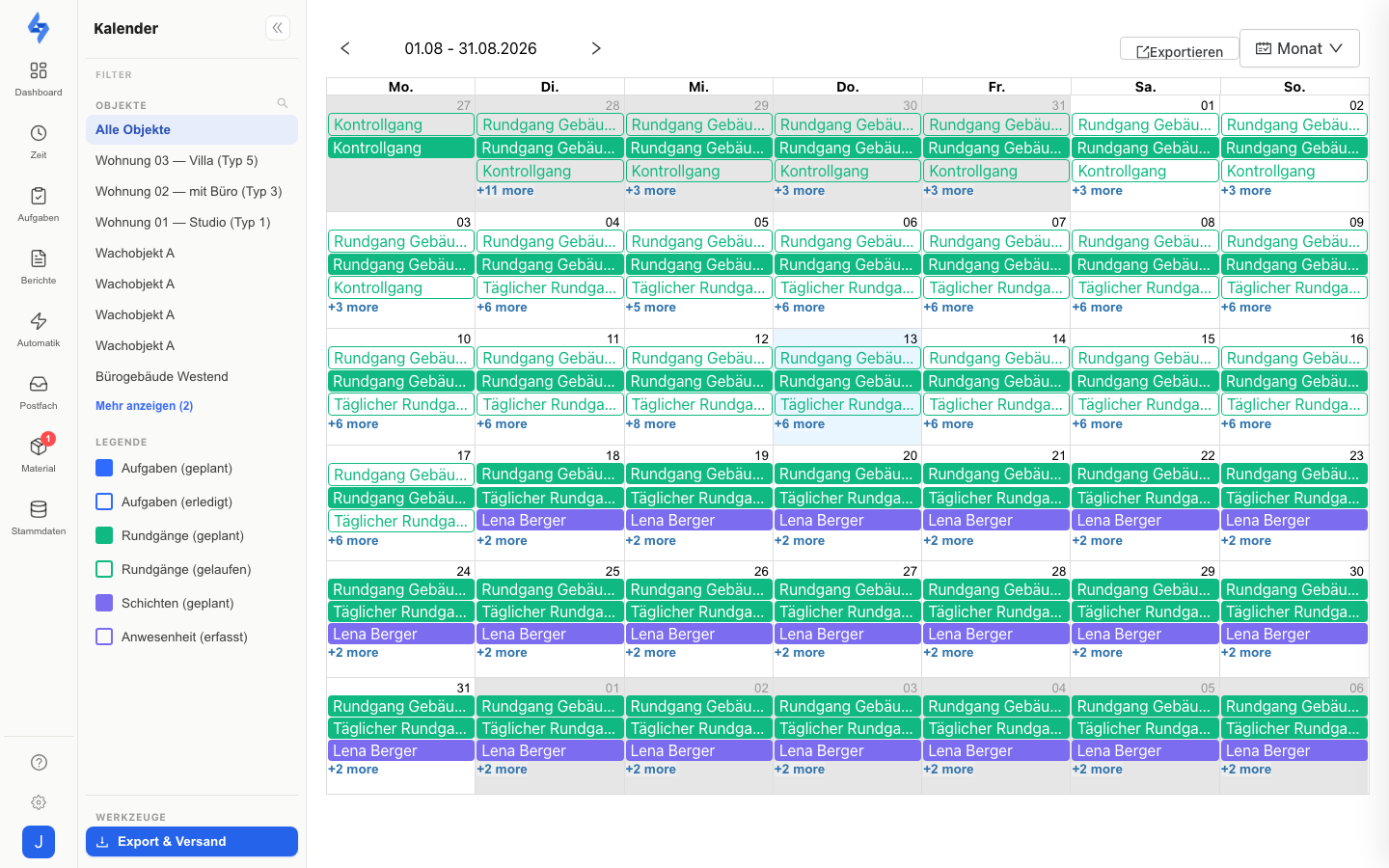 Zeitplan (Tag)