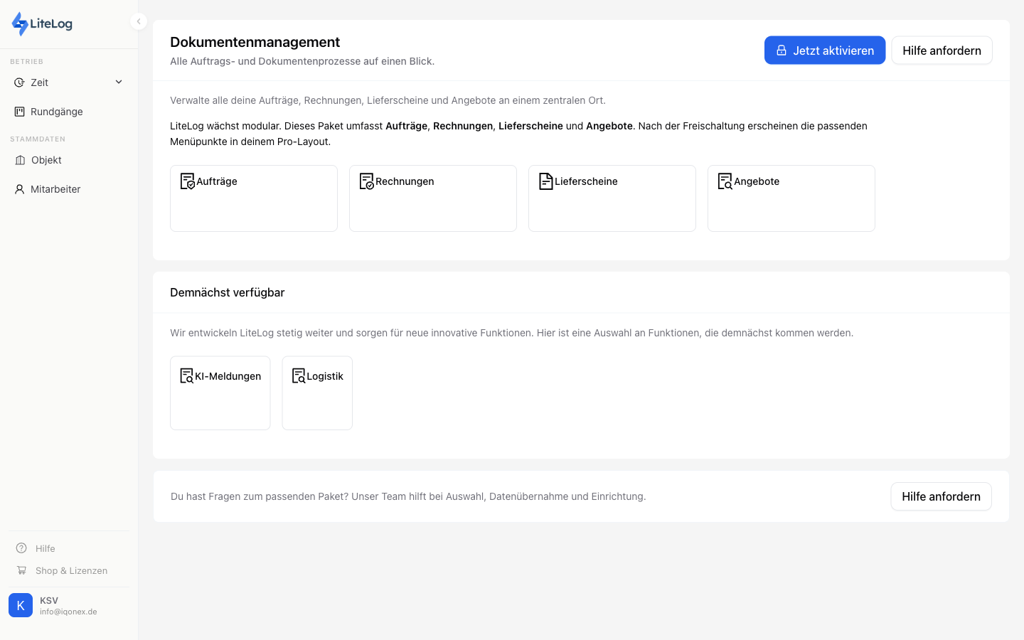 Auftragsbestätigungen