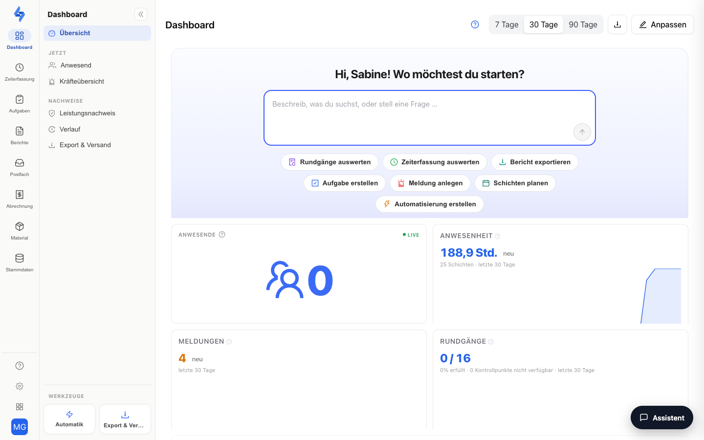 Dashboard Overview