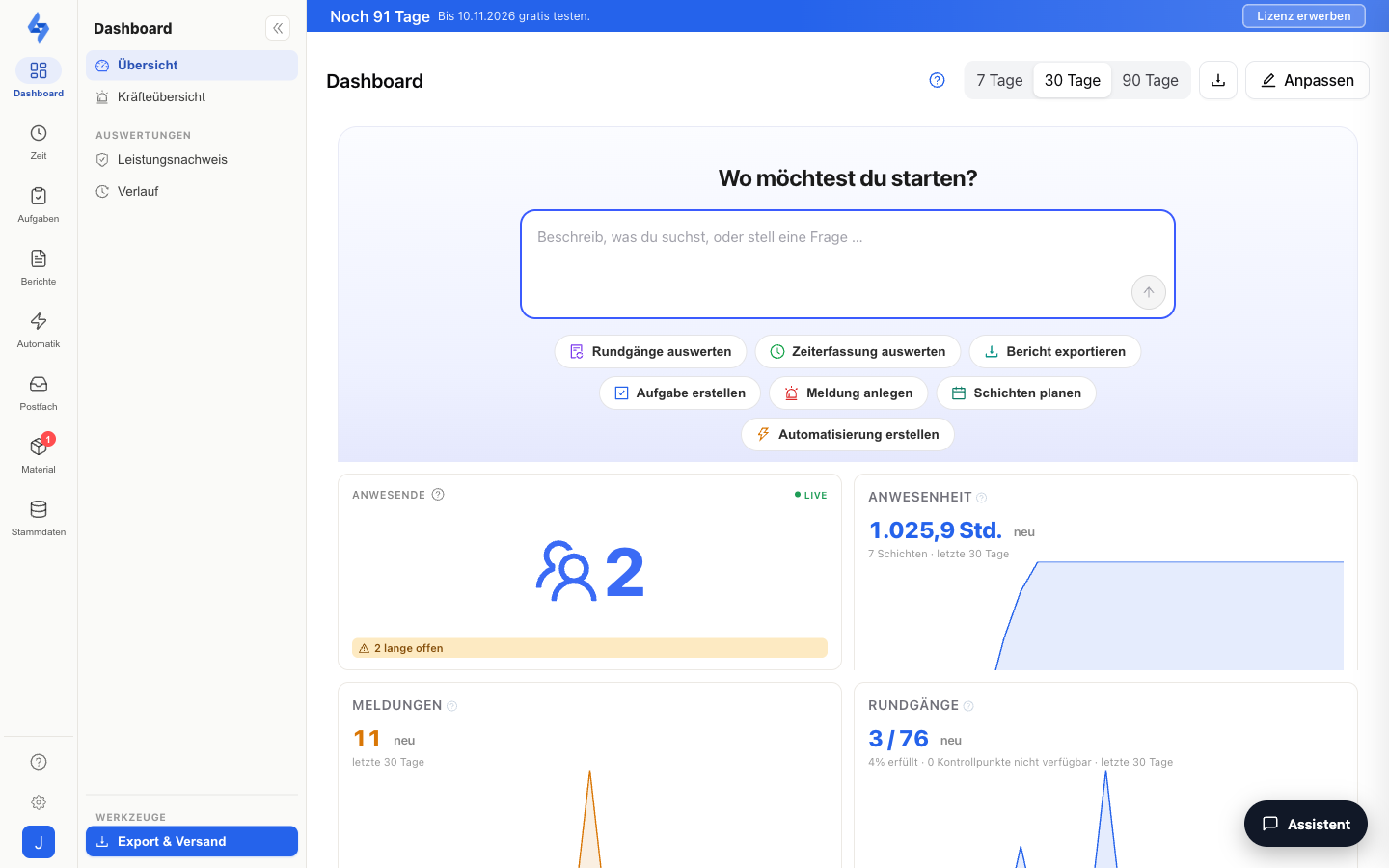 Dashboard Overview