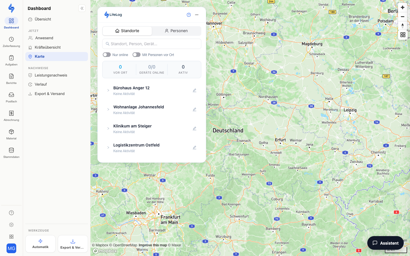 Live map
